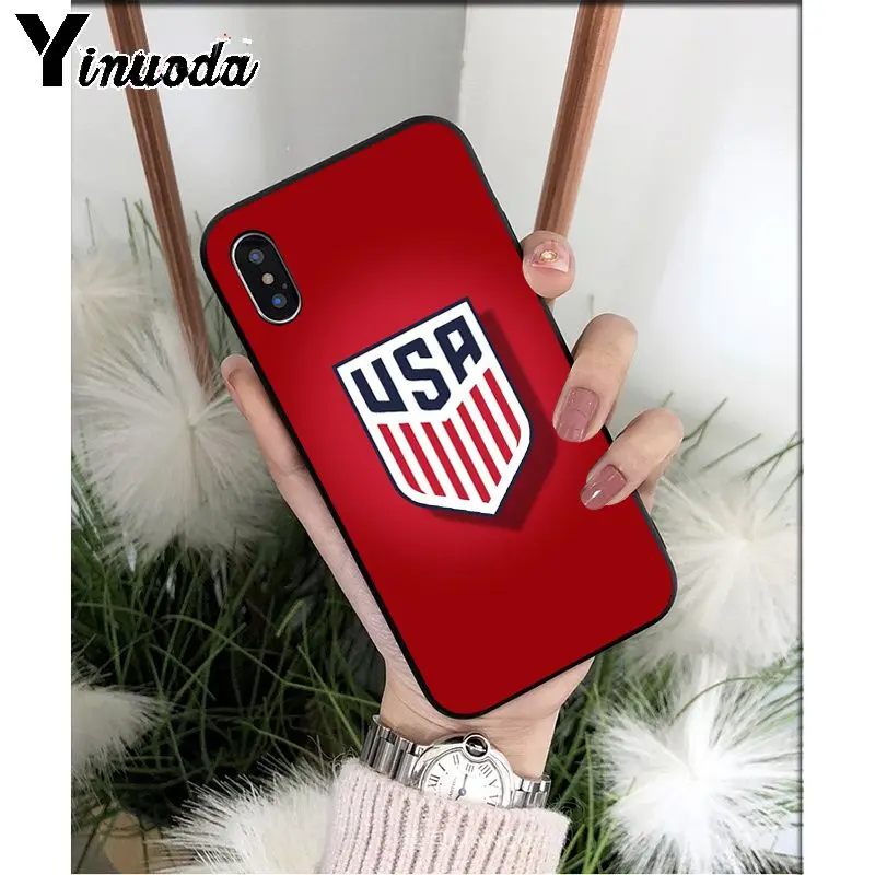Yinuoda Американский США Флаг ТПУ Мягкий силиконовый чехол для телефона Apple iPhone 8 7 6 6S Plus X XS MAX 5 5S SE XR 11 11pro максимальный чехол