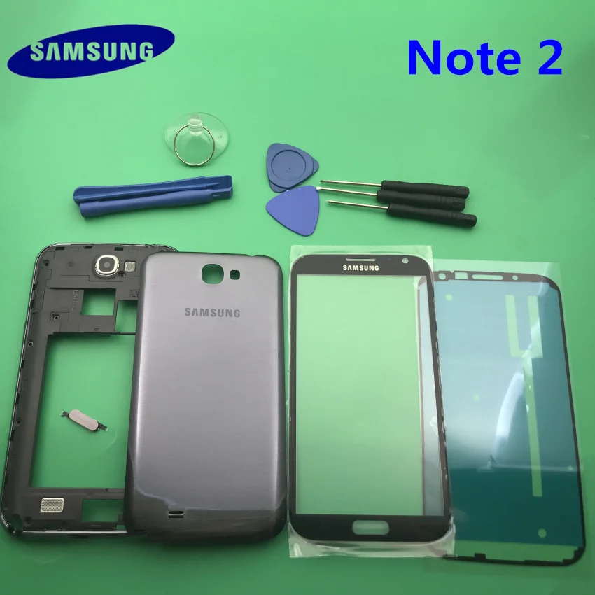 Запасные части для Samsung galaxy Note 2 N7100 полный комплект корпуса чехол автомобиля