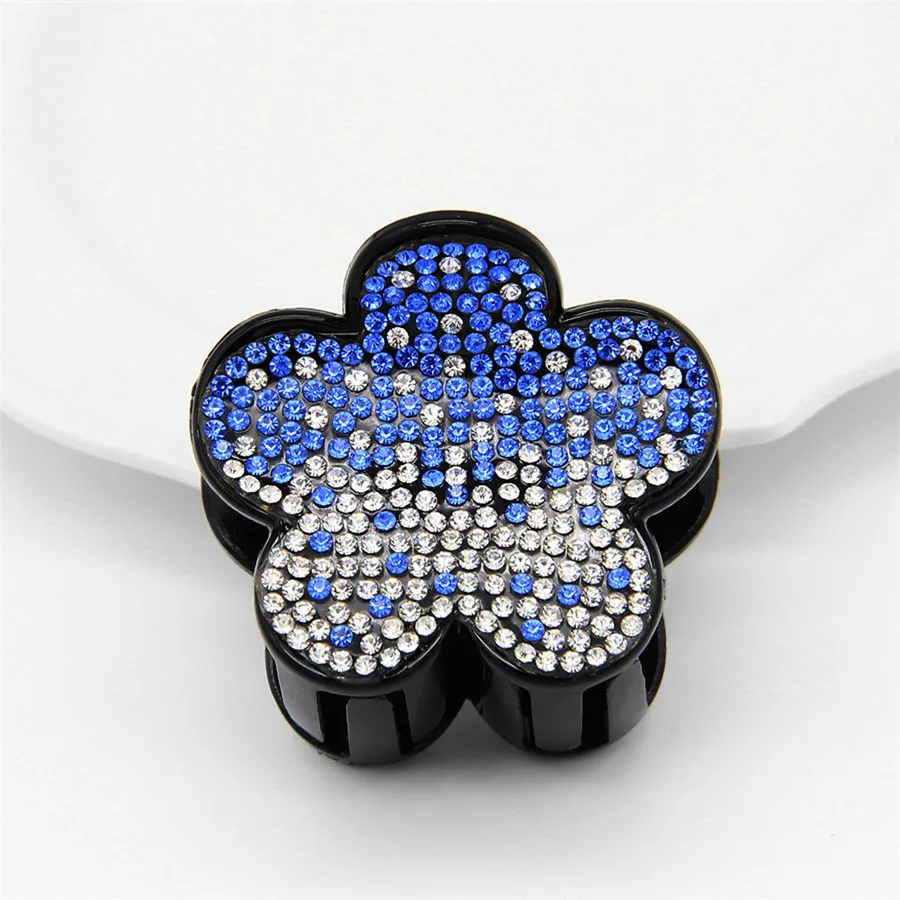 

NEW Color Crystal Hairpin Womans Hair Clip Flowers Girls Hair Accessories Elegance Hairgrips Toothed Hair Claws Gift