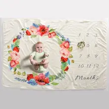 Для новорожденных и маленьких детей, веху Одеяло коврик для детских фотографий с изображением опора на фоновая ткань для фотографирования