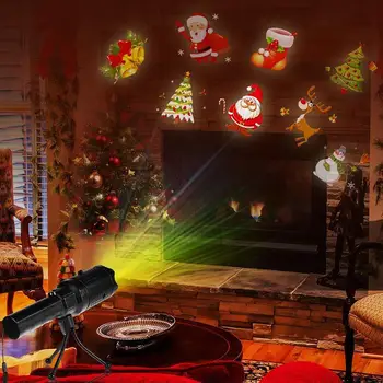 

Portable Flashlight Rechargeable Holiday Decoration 12 Pattern Slides Easter LED Projector Projection Lamp Birthday