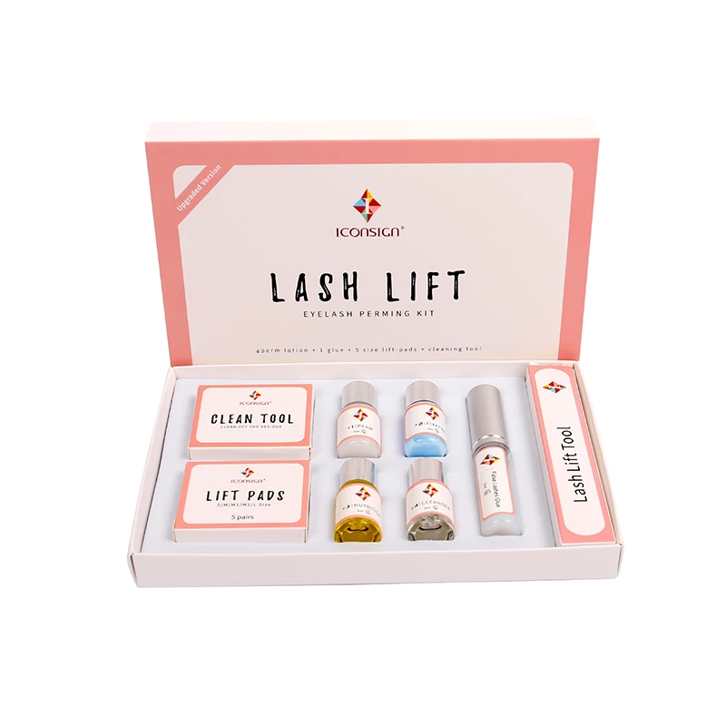 Новое поступление обновленная версия Iconsign lash lift kit подтяжка для ресниц Набор полный Профессиональный подтяжка ресниц Макияж для роста ресниц