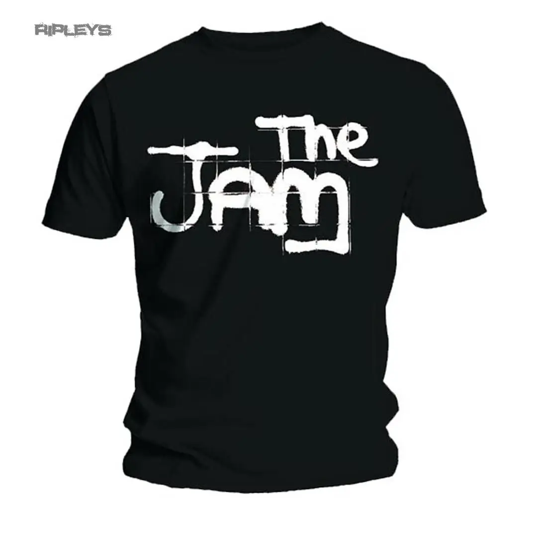 Official T Shirt THE JAM Black SPRAY LOGO Classic All Sizes
