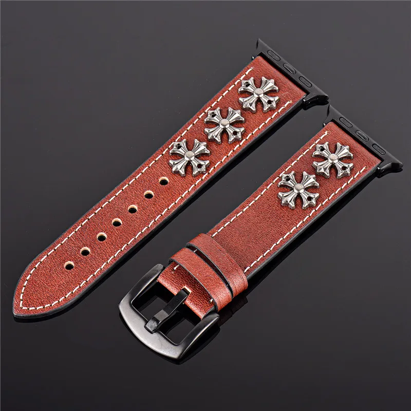 

Band for Apple Watch Bracelet 40/44/42/38mm Leather Sports loop strap For iWatch Series 5 4 3 2 1 correa apple watch accessories