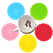 9 см силиконовая подставка противоскользящая изоляционная одежда-устойчивые силиконовые подставки круглые в форме цветка изоляизоляционная прокладка кухонные принадлежности