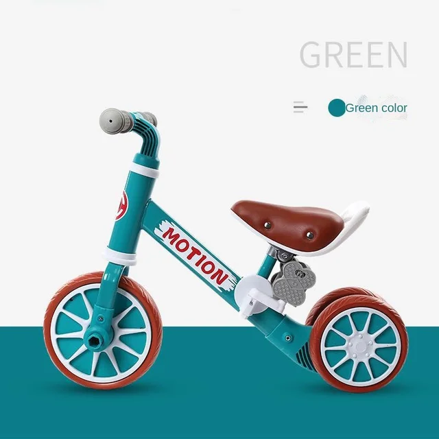 LazyChild 2 In 1 Multifunctional Balance Bike Scooter 1-3 Years Old Children's Scooter Adjustable PU Seat 2021 New Dropshipping 2