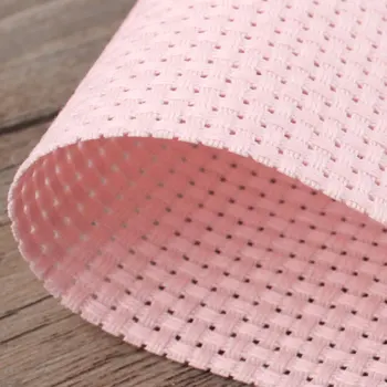 

cross stitch fabric 18ct embroidery fabric 18ST 18CT cross stitch canvas cloth Pink color 50-50cm