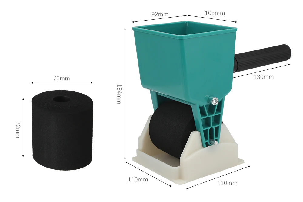 3/6 дюймов Портативный рукоять Регулируемая аппликатор для клея с ручным роликом