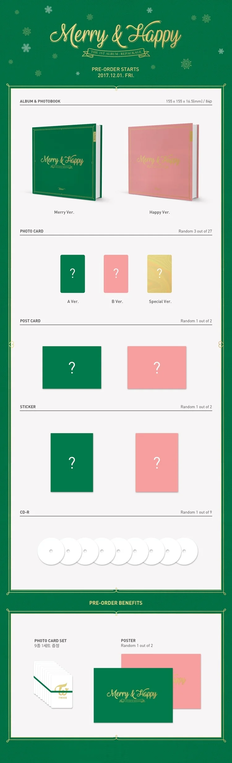 Mykpop 100 Official Original Twice Merry Happy The First Album Repackage Kpop Fans Collection Sa Aliexpress Mykpop 100 Official Original Twice Merry Happy The First Album Repackage Kpop Fans Collection Sa Aliexpress
