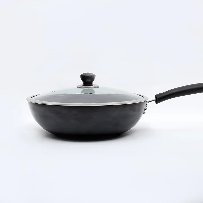 

Manufacturers Direct Selling Non-Paintcoat Cast Iron Wok Electromagnetic Furnace General Non-stick Pot Exhibition Gift Household
