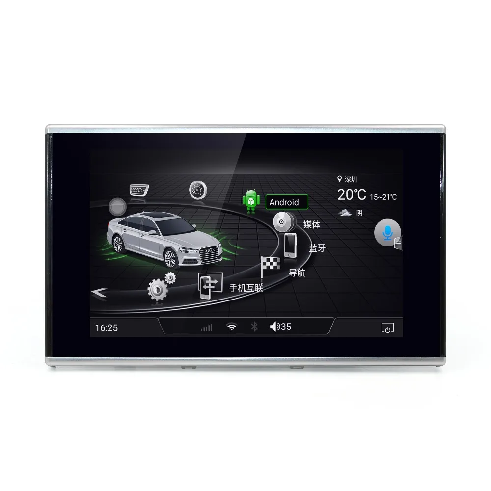 Perfect NaweiGe 8Inch Android quad core 2+16GB WIFI&4G SIM Car dvd for Audi A6/A6L/A7/S6/S7 2016-2018 Autoradio GPS Navigation Car Radio 0