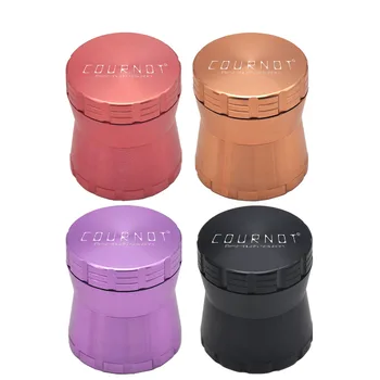 

Zinc Alloy Drum Type Grinder With Pollen Catcher 56MM 4 -layer Metal Smoking Grinder Drum Tobacco Herb Grinders Accessories