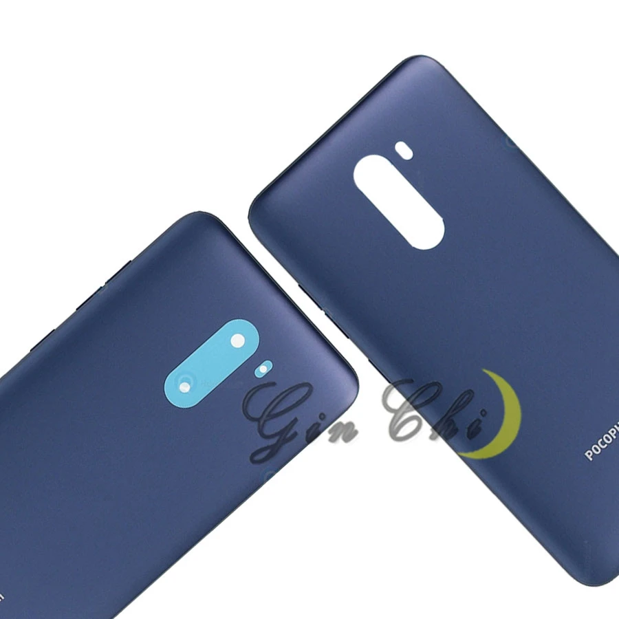 Для Xiaomi PocoPhone F1 Батарея женские босоножки с закрытой пяткой Стекло Панель задняя дверь Корпус для Xiaomi Pocophone F1Back Стекло чехол+ Камера рамка