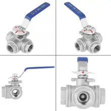 Нержавеющая сталь класса sus304 трубчатый клапан трехходовой Тип Женская резьба DN15