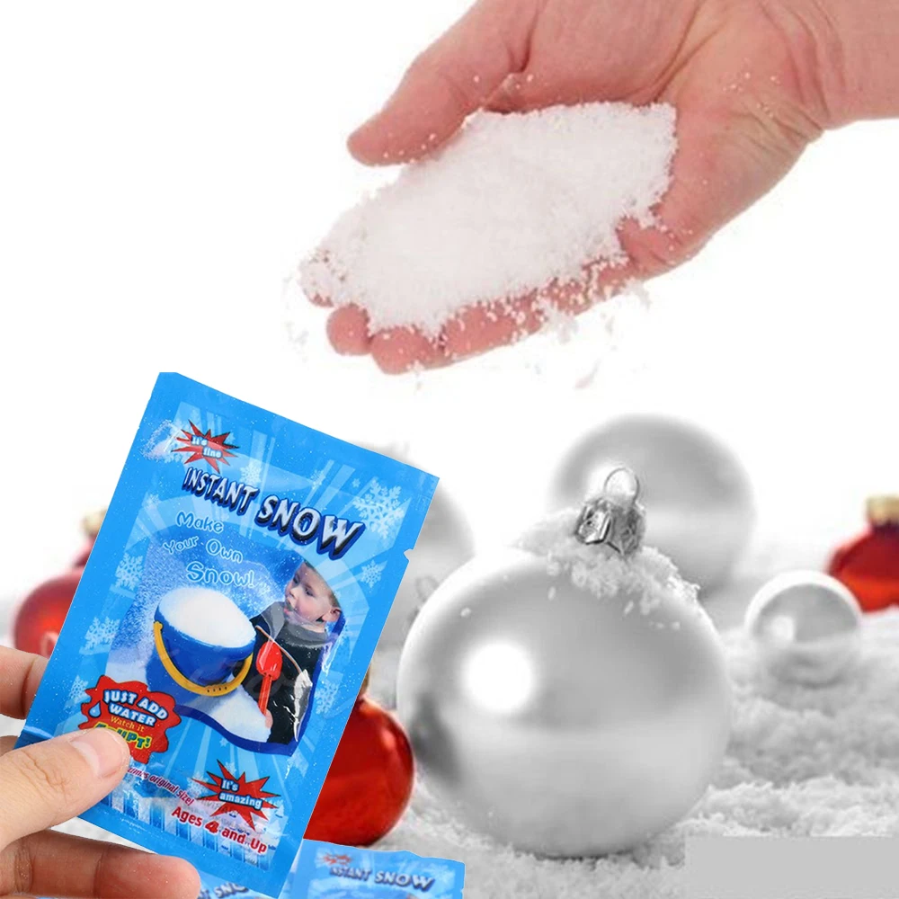 

1 Pack Artificial Snowflakes Snow Addition Slime Filler for Slime Polymer Addition Slime Accessories Lizun for Christmas Toys E