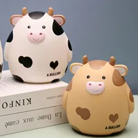 Cute Cow Piggy Bank Money Plastic Coin For Attracting Money Jar Coins Money Box Large Savings Box Coins Child Brithday Gift 2