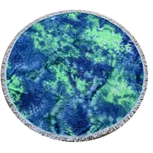 Amazon, Европа и Америка, тончайшее волокно, двухстороннее пляжное полотенце с завязками, круг с кисточками, быстросохнущее пляжное полотенце для ванны