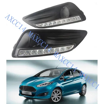 

WHITE COLOR Daytime Day Fog Lights DRL Run lamp For FORD FIESTA 2013-2015