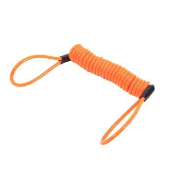 

Multi-functional Motorcycle Alarm Disc Lock Antitheft Security Spring Reminder Coil Cable for disk lock reminder brake safety