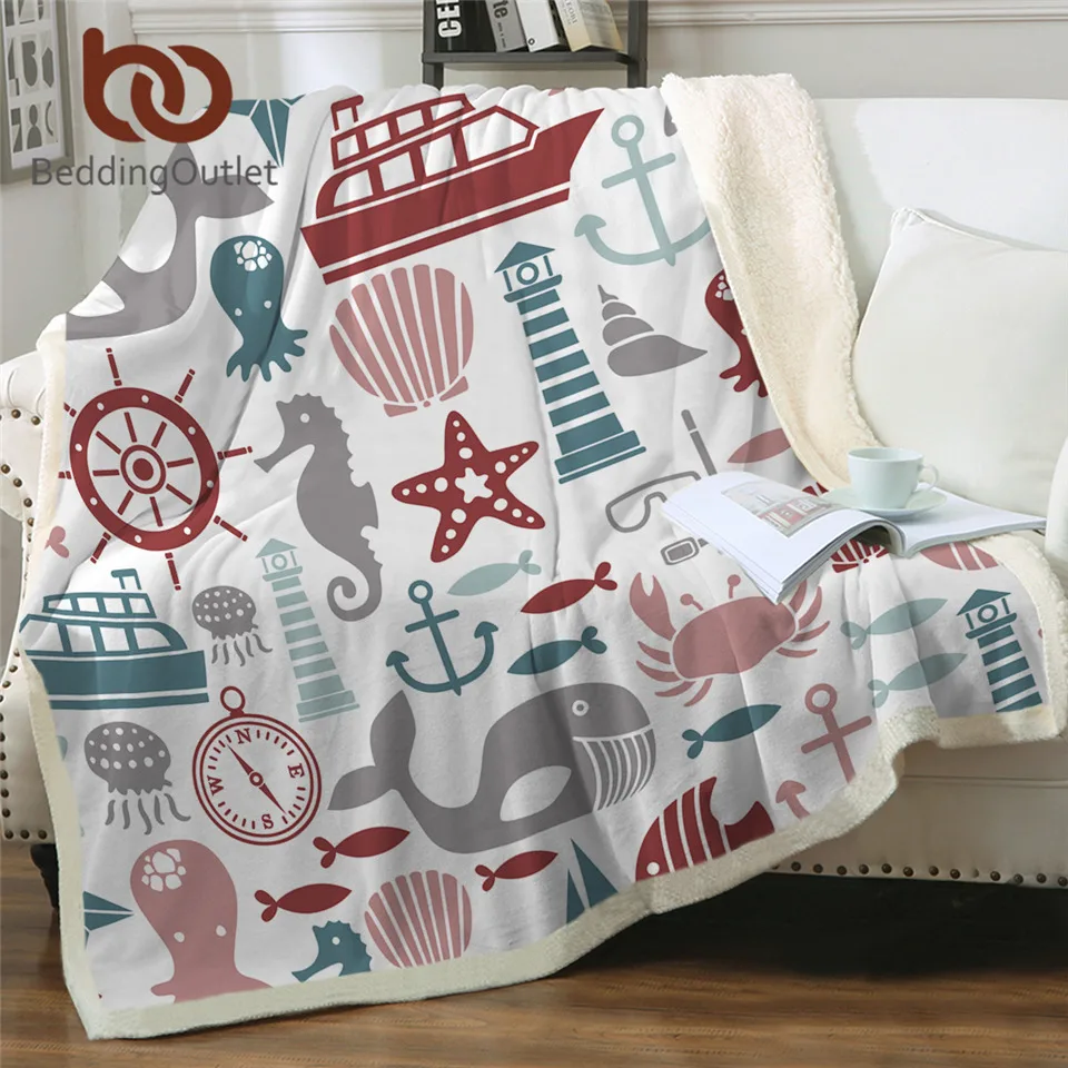 BeddingOutlet, морские иконы, пушистое одеяло, детское, мультяшное, плюшевое покрывало, животное, Кит, для мальчиков, на заказ, одеяло, морская жизнь