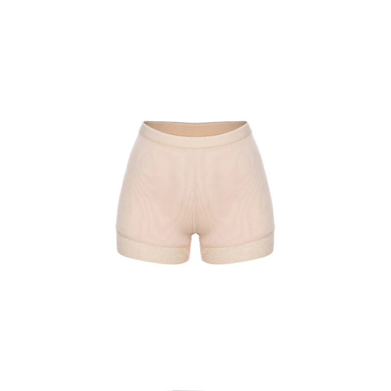 Beige Joyshaper подтягивающее ягодицы Корректирующее нижнее белье с подкладками для Для женщин шорты утягивающие штаны сексуальное нижнее белье бесшовные кружевные трусики - Цвет: Beige