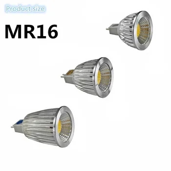 

Super Bright 12W GU5.3 LED Bulb 110V 220V Dimmable Led Spotlights Warm/Cool White MR16 COB 12V LED lamp home downlights