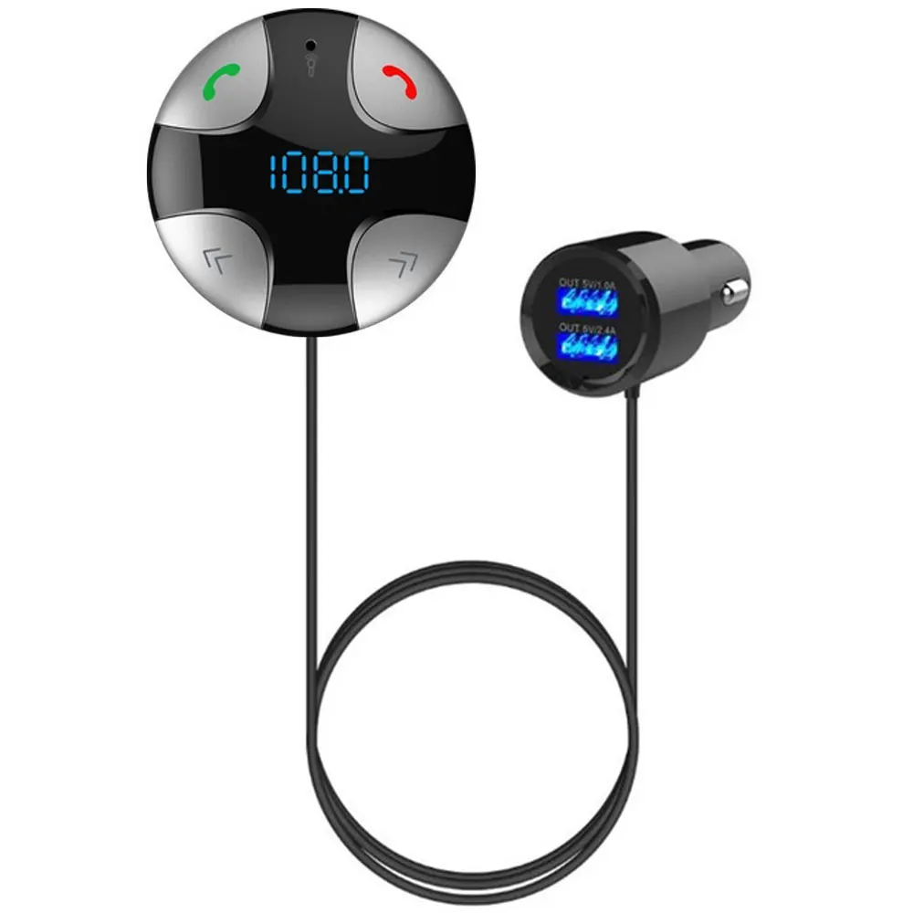 Беспроводной bluetooth-приемник для громкой связи, автомобильный bluetooth-приемник, динамик, телефон, универсальный автомобильный музыкальный приемник для дома - Формат цифровых медиаданных: silver