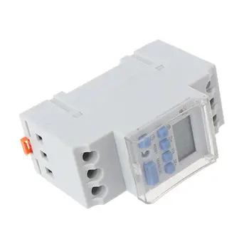 

AC220V 16A Programmable Digital Timer Switching Relay Control Din Rail Mount