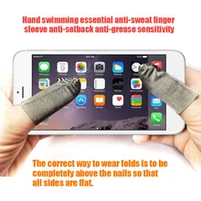 6/8/10 шт. касаний Экран из серебряного волокна рукав для пальца, вбирают пот, ультра-тонкие дышащие палец Кепки NC99