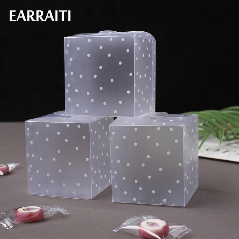 Cajas de plástico transparente para regalos, embalaje de Pvc dulces, comida, fiesta de boda, recuerdos, puntos pequeños, 20/50/100 piezas|Envoltorios y bolsas de regalo| - AliExpress