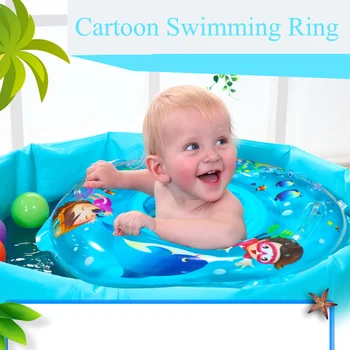 

Baby Swimming Rings Inflatable Thickened PVC Anti-Rollover Pool Accessories Safe Swimming High Quality Float Outdoor Pool