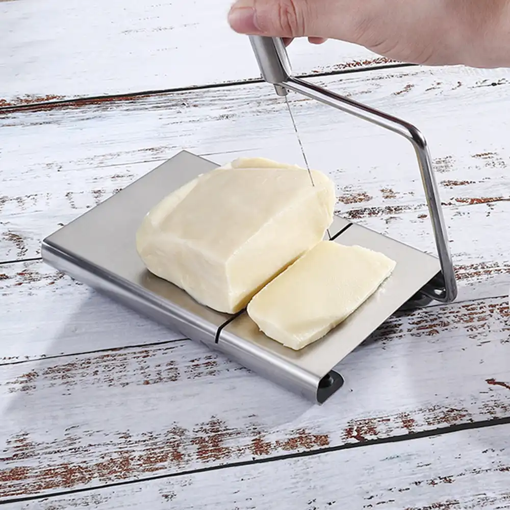 Alambre de acero inoxidable máquina de cortar queso cortador de mantequilla de mano Cheddar Herramienta De Corte