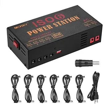

MOSKY Iso-6 Power Guitar Effect Pedal Power Supply Isolated Dc Ac 6 Output Built-In Toroidal Transformer
