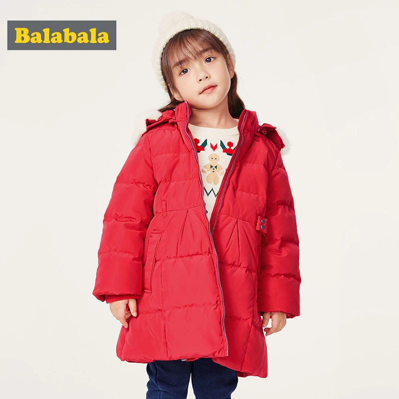  Children clothing girls down jacket long children's baby autumn and winter 2019 new princess hooded