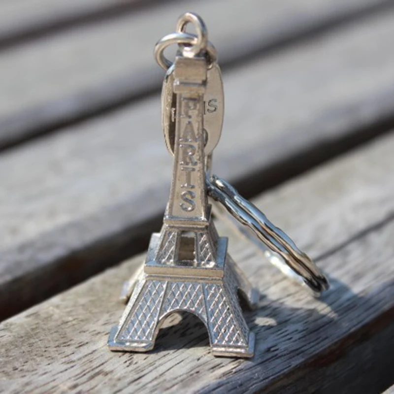 NEW Paris Retro Mini Eiffel Tower Model Cute Keychain Keyring Keyfob Gift