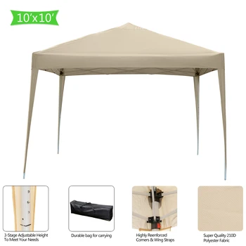 

3 x 3m Practical Waterproof Right-Angle Folding Tent Khaki