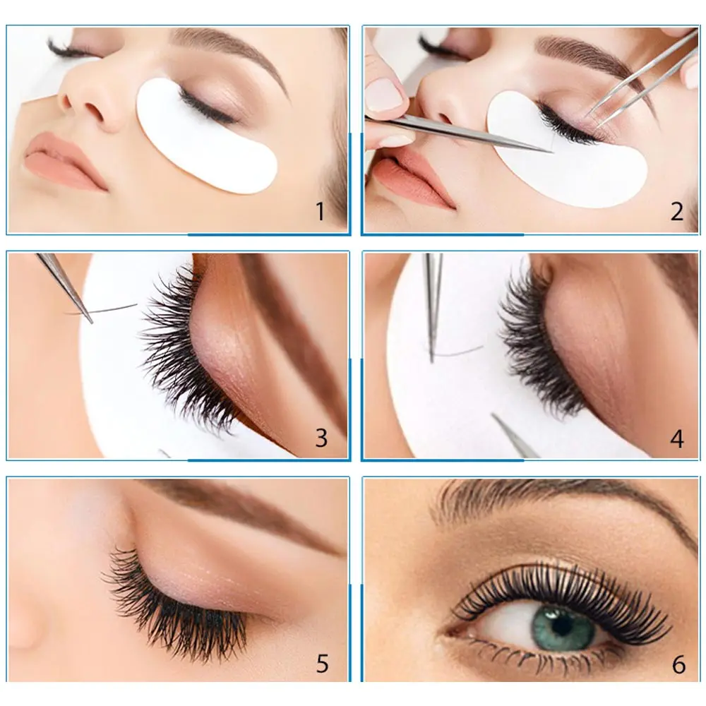 50/100 Paar Wimpern für Wimpern verlängerungen Augen polster Kissen Einweg pflaster unter Wimpern spitzen fussel freie Aufkleber Wraps Make-up