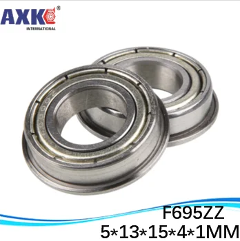 

F695ZZ F695-2RS F619/5 DDLF-1350ZZ Flanged Flange Deep Groove Ball Bearings 5*13*15*4*1 mm For VORON Mobius 2/3 3D Printer