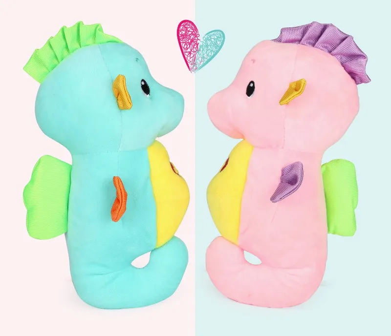 

Cute Baby Toys Soft Plush toys Doll Seahorse Musical Sound Toys BB Child Sleep Lamp baby appease Nightlight Enlightenment Toys