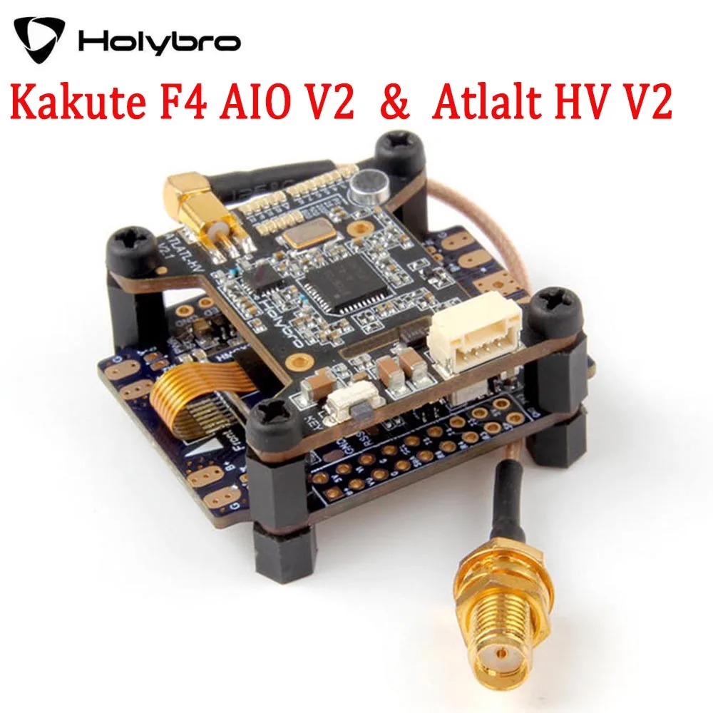 Holybro Kakute F4 AIO V2 Контроллер полета и Atlatl HV 5 8G 40CH FPV передатчик для радиоуправляемого