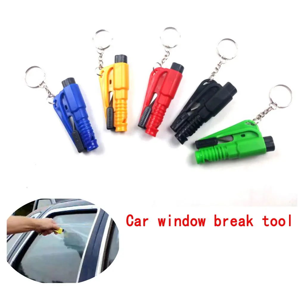 

Car three-in-one mini window breaker emergency car safety hammer car key chain safety hammer