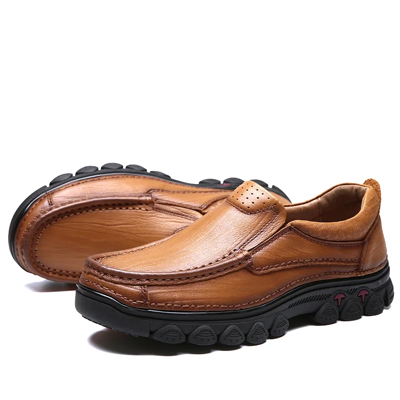 2019 зимние мужские ботильоны из натуральной коровьей кожи высококачественные