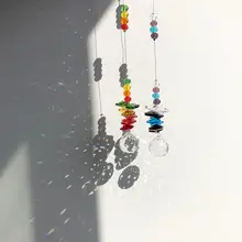 2PK/набор ручной работы Suncatcher Радуга производитель хрустальный шар Призма кулон рождественские подвесные украшения для дома свадебные декорации