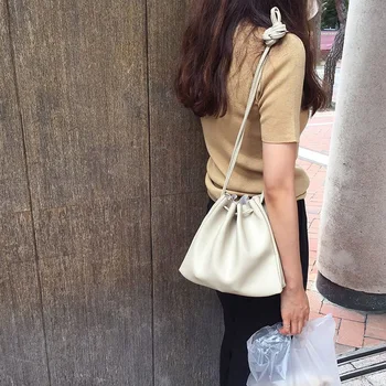 

Newhotstacy Bag 081419 Soft Noodle Band Pure Color Simple Fashion Single Shoulder Skew Dual Purpose Bag