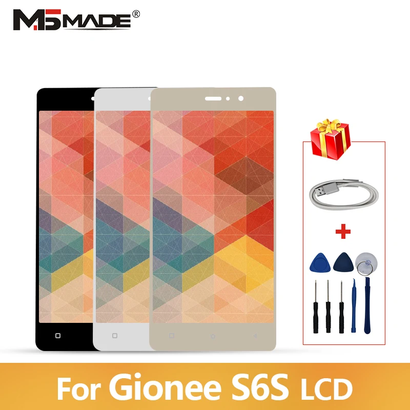 

5.5" For Gionee S6s LCD Display with Touch Screen Digitizer Assembly For Gionee S6s Pantalla Repair 100% Tested Free Shipping