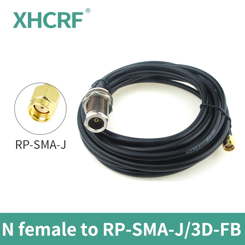 

Antenna Cable Extension Cable with Adapters N Female to RP SMA Male Extension Wire 3D-FB Low Signal Loss