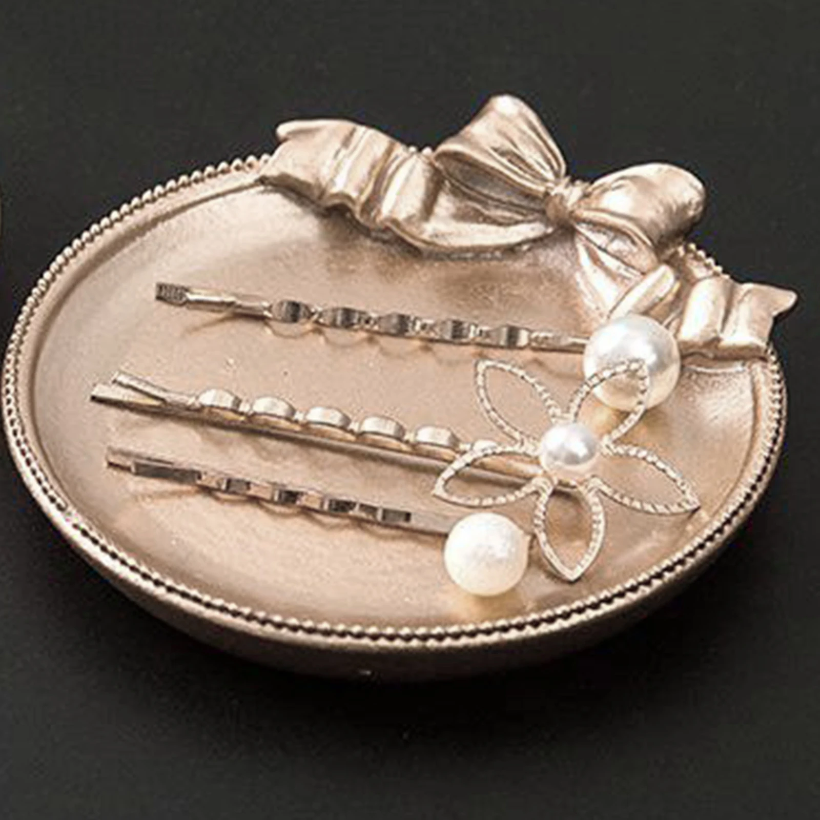 Decorative Retro Jewelry Tray Nordic Decorative Photography Accessories for Christmas, Wedding Decor