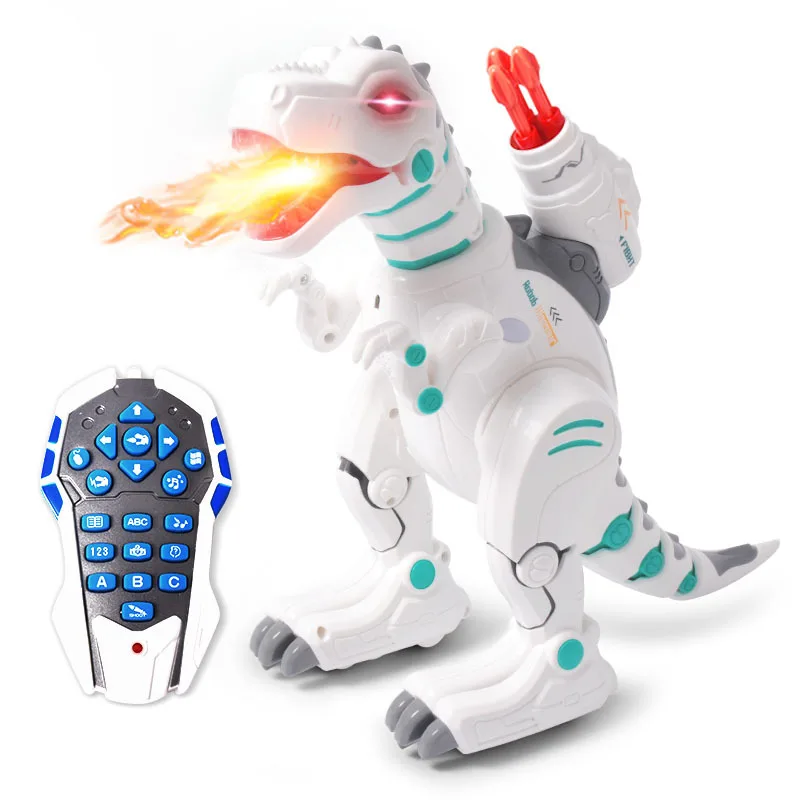 Имитация пламени спрей тираннозавр Т-Рекс Динозавр игрушка Дети ходьба динозавр вода спрей красный светильник и реалистичные звуки