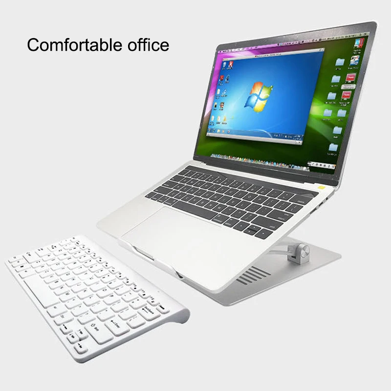 

Aluminum Alloy Foldable Laptop Stand Bracket Hollow Heat Dissipation Holder for Notebook OUJ99