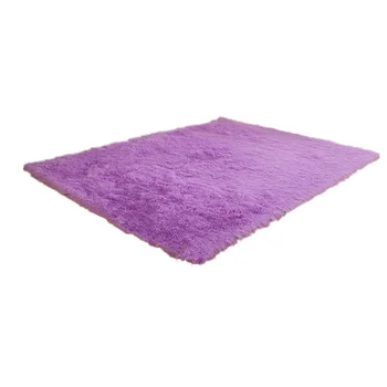

Soft Modern Shag Area Rugs Living Room Carpet Bedroom Rug for Children Play Solid Home Decorator Floor Rug Carpet (Purple)